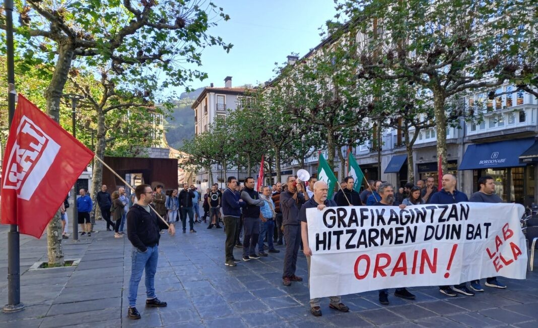 Babes handia jasotzen ari da grafikagintzako greba