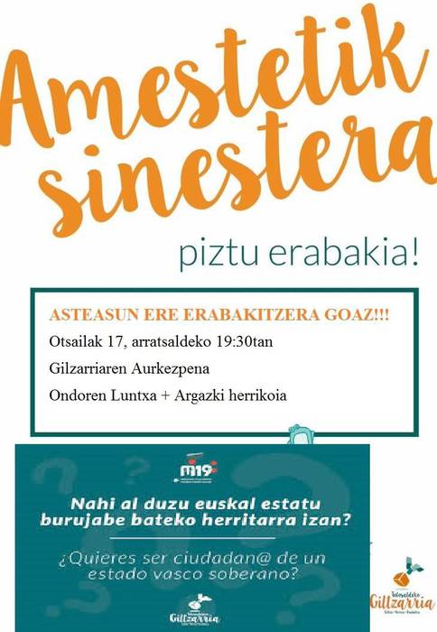 Ametsetik sinestera, piztu erabakia!, Giltzarriaren festa