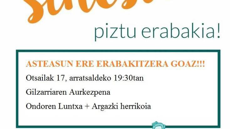 Ametsetik sinestera, piztu erabakia!, Giltzarriaren festa