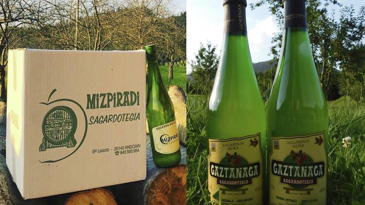 Mizpiradik eta Gaztañagak sagardoa salgai jarri dute
