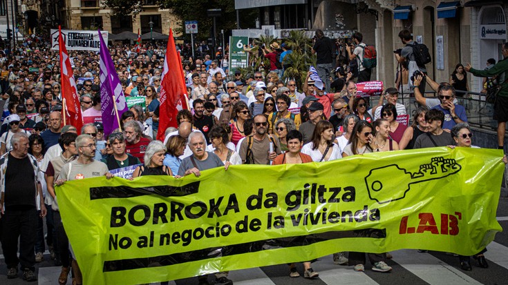 Pobretzearen eta errentismoaren kontra Euskal Herrian etxebizitza eta soldata duinak denontzat
