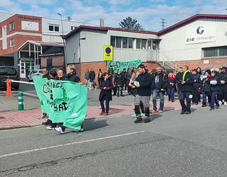 Orbelaneko langileek manifestazioa egin zuten, hitzarmen duin baten alde