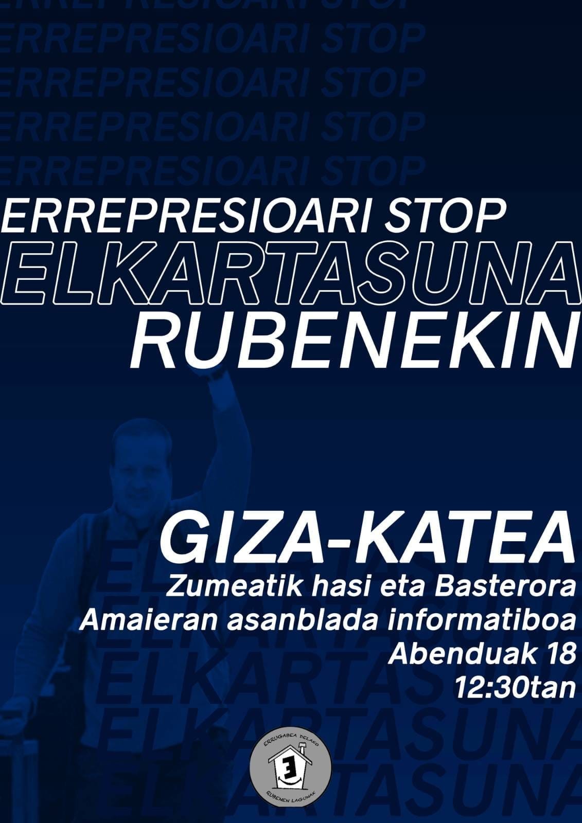 Ruben Gelbentzu andoaindarraren kontrako jazarpenak ez du etenik. Aski da.