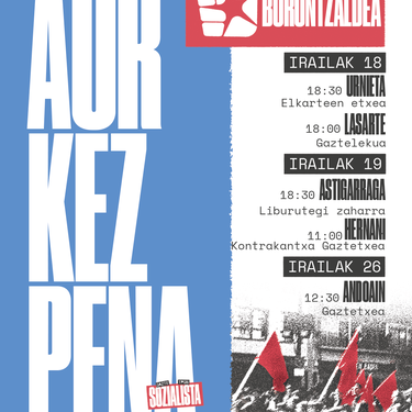 Gazte Topagune Sozialistaren aurkezpena Urnietan