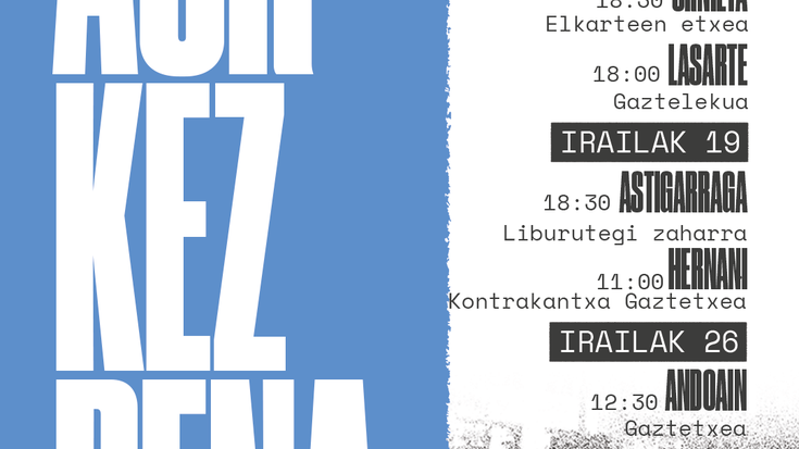 Gazte Topagune Sozialistaren aurkezpena Andoainen