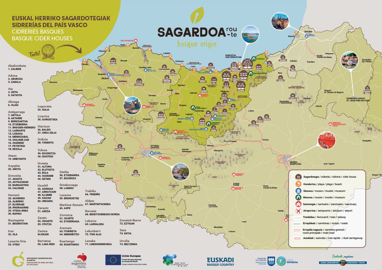 'Sagardoa Route', sagardotegi-bilatzailea