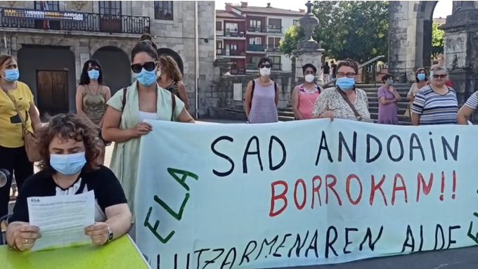 Andoaingo etxez etxeko laguntza zerbitzuko langileek bost eguneko greba egingo dute