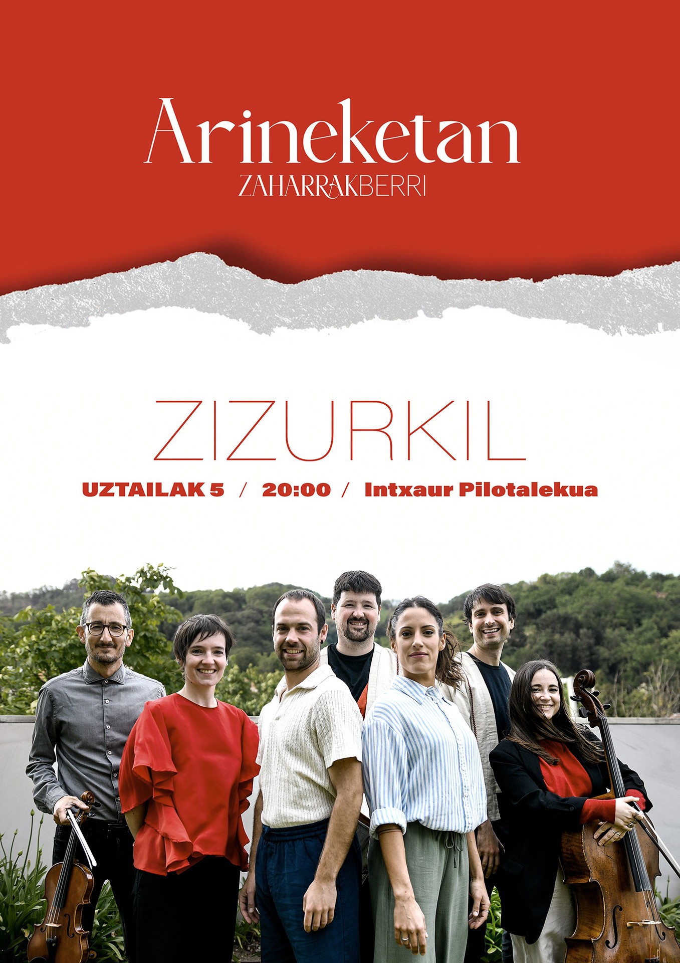 Arineketan: zaharrak berri, uztailaren 5ean Intxaur frontoian