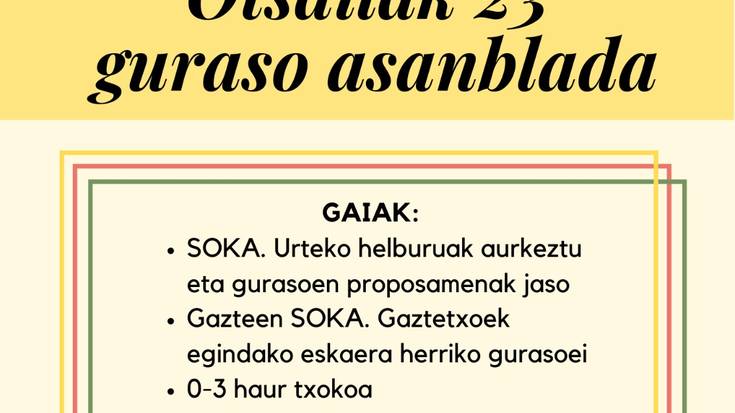 SOKA: Gurasoen asanblada