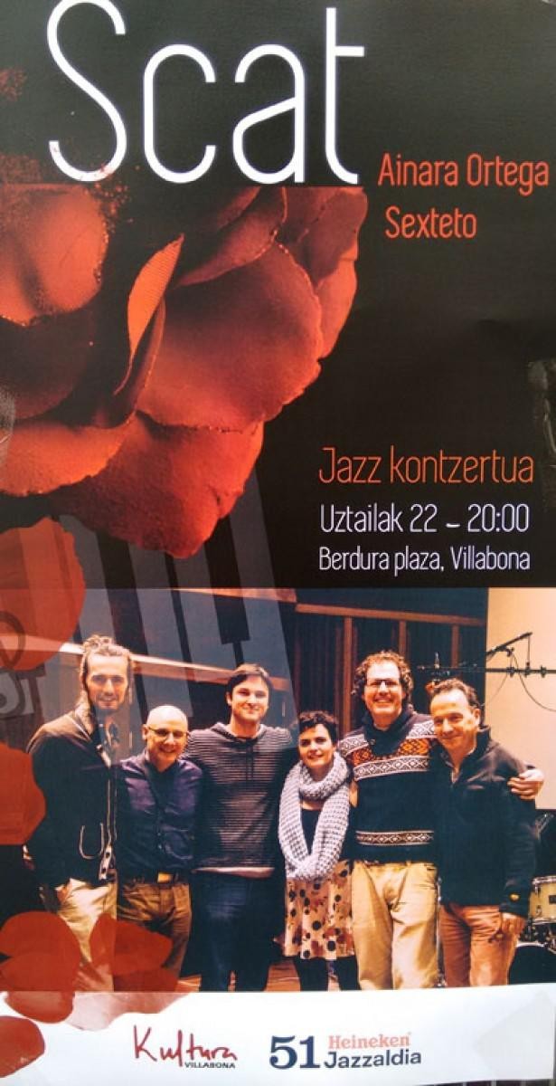  Ainara Ortega eta Sexteto taldearen jazz kontzertua Berdura plazan