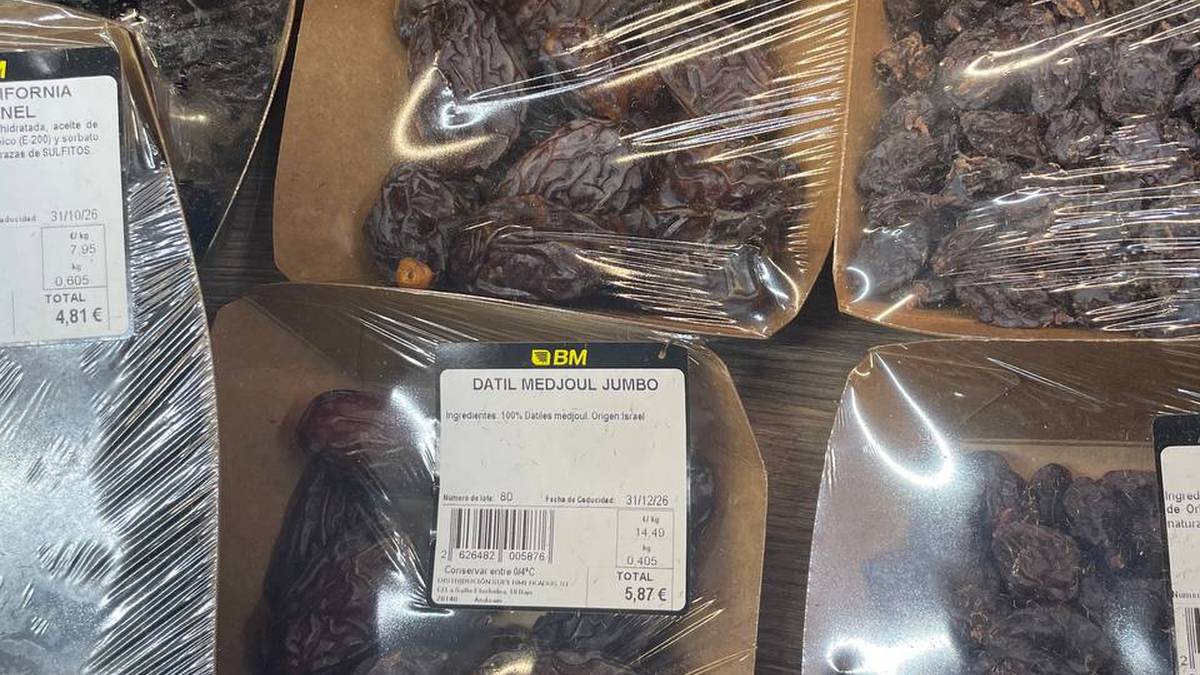 BDZ Euskal Herriak Uvescoren konpromezuen betetze-eza salatzen du: Israelgo datilak berriro agertu dira BM supermerkatuetan