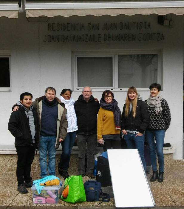 San Juan Bautista egoitza, grabaketetan murgilduta