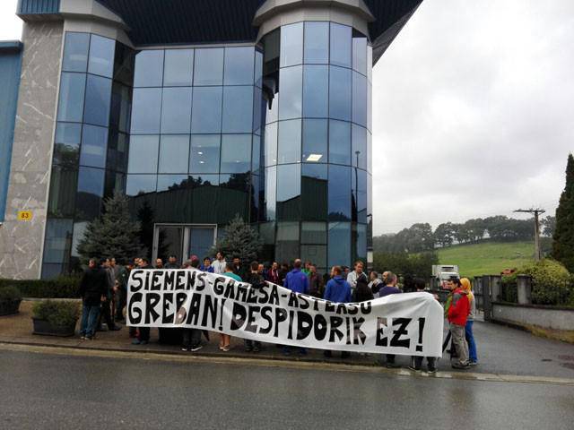 Siemens-Gamesa enpresako langileak greban, aste osoan