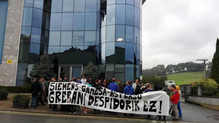 Siemens-Gamesa enpresako langileak greban, aste osoan