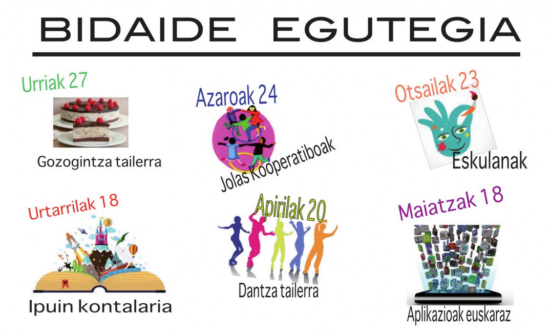 Prest dugu aurtengo Bidaideren egutegia