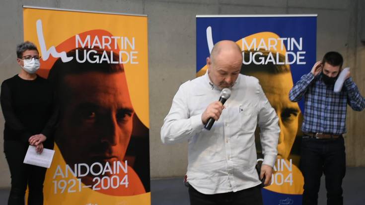 Juan Mari Larrarteren agerraldia, Martin Ugalderen mendeurrena aurkezteko agerraldian