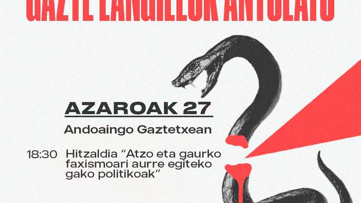 Faxismoari aurre egiteko gako politikoen inguruko hitzaldia Andoaingo Gaztetxean
