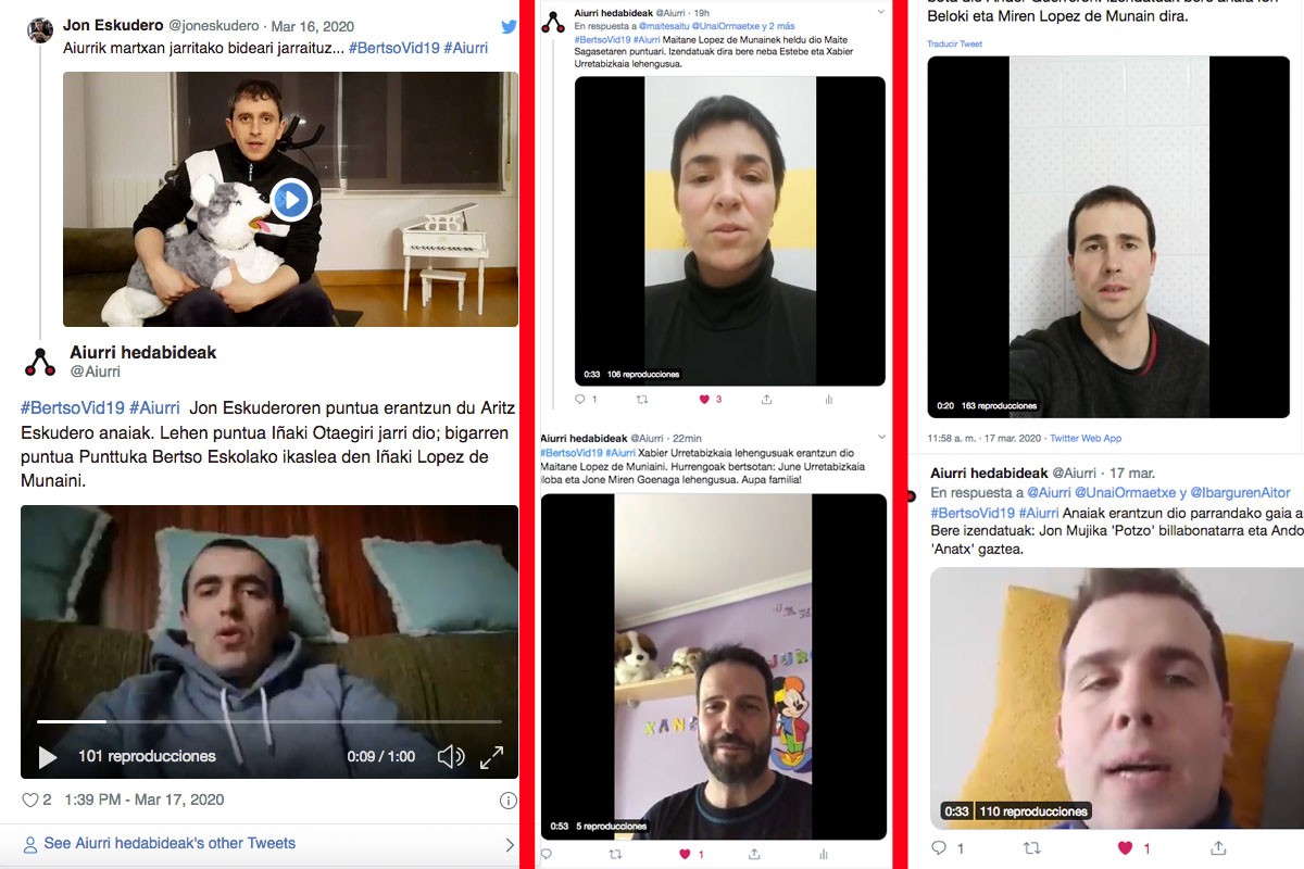 Familientzako entretenimendu da #BertsoVid19