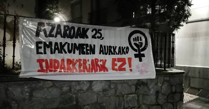Manifestazioa, Emakumeenganako Indarkeriaren Kontrako Nazioarteko Egunaren harira