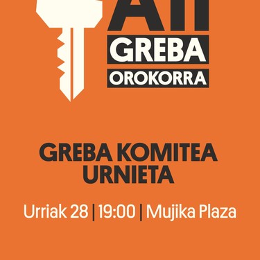 Greba komitearen deialdia Urnietan
