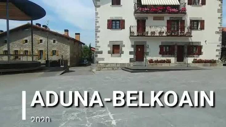 Adunako plazatik Belkoain mendirako bidea