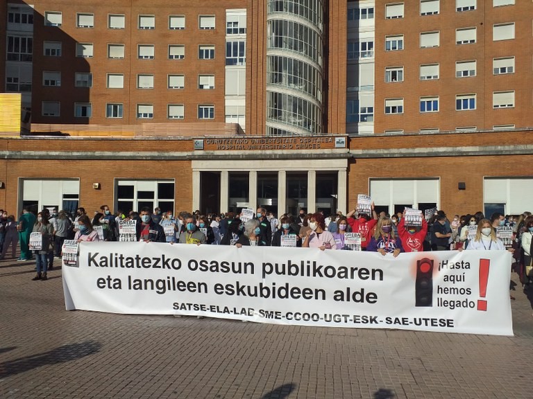 “Osasun Sailak ez du inolako elkarrizketarik izan deialdia egin dugun sindikatuokin: ez dugu dei bakar bat ere jaso”