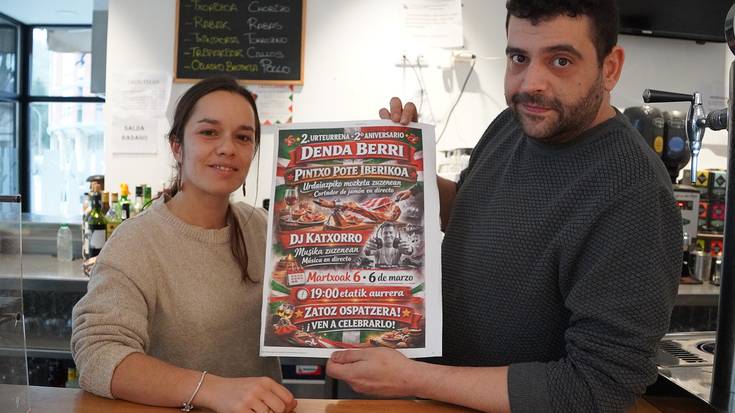 Denda Berri tabernaren bigarren urteurrena ospatuko dute ostiral arratsaldean