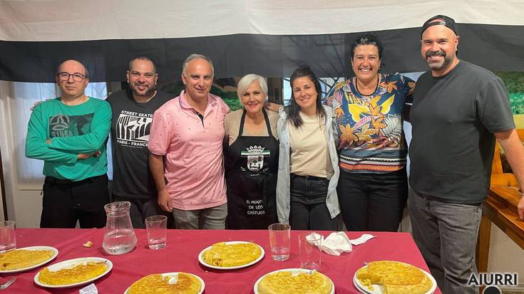 Cristina Gibellok egindako patata tortilla irabazle, Hogar Extremeñoren lehiaketan
