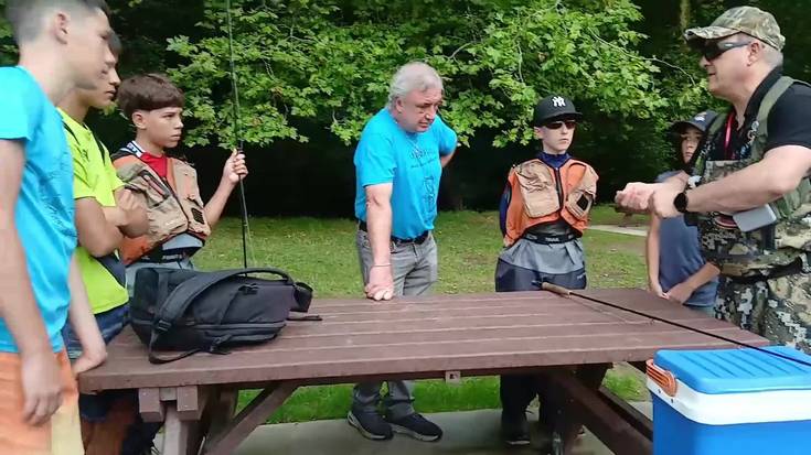 Arrantza tailerra Olazar parkean, Ontza elkarteak Kaletxikiko jaietan