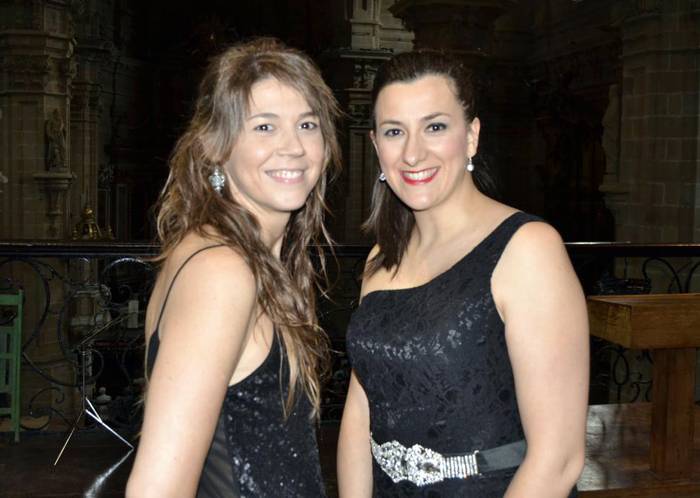 Euskal konposatzaileen abestiekin emanaldi ederra osatu dute Ana Belen Garciak eta Miren Urbieta-Vegak