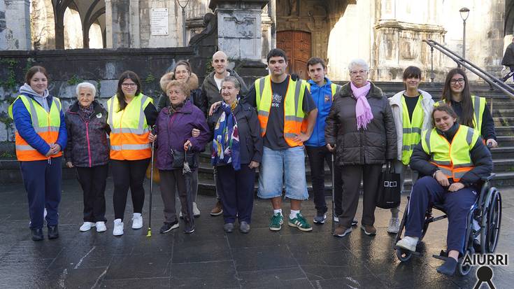 Aisa egin diote aurre eguraldi kaskarrari ”Ibili Andoain” ekimeneko parte-hartzaileek