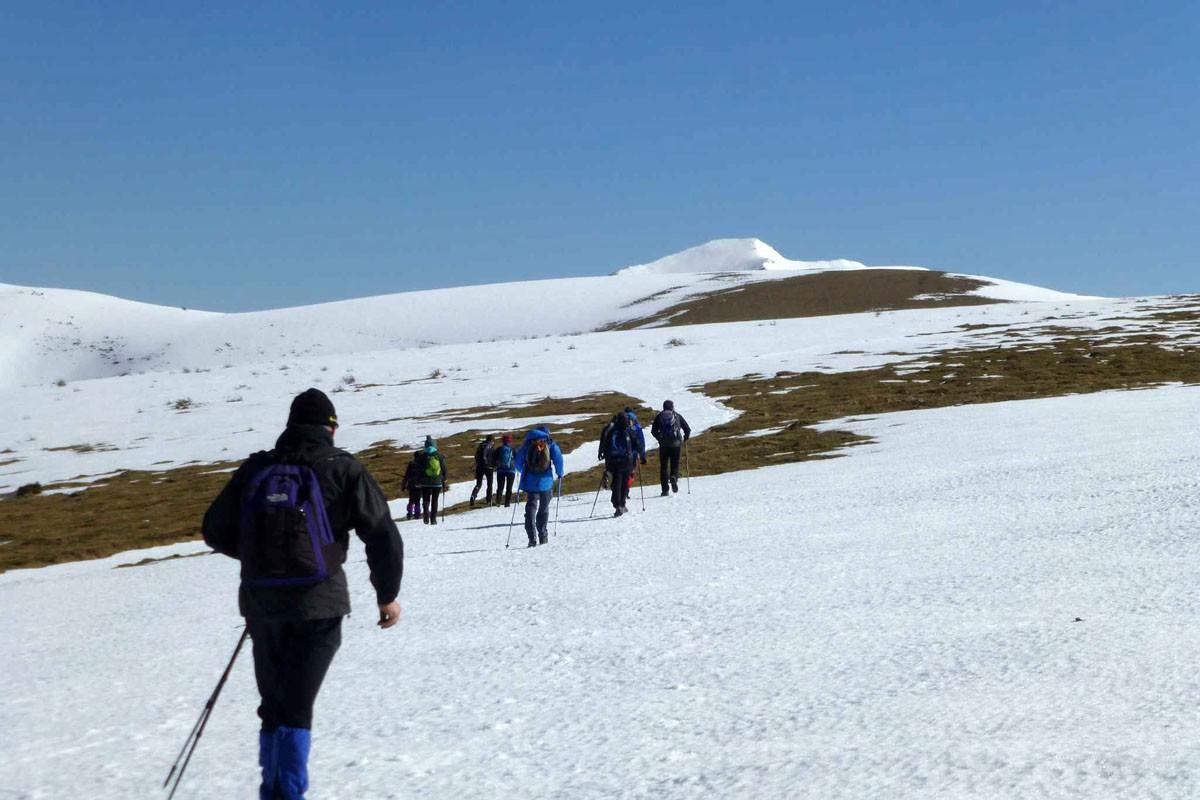 Aizkardiko kideak Abodi mendiraino igo ziren igandean