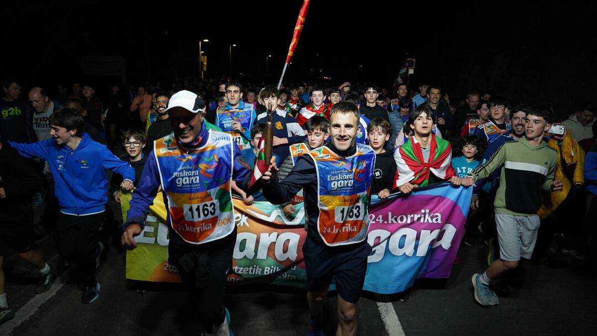 Irudi ikusgarriak utzi ditu Korrikak Aiztondon