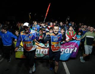 Irudi ikusgarriak utzi ditu Korrikak Aiztondon