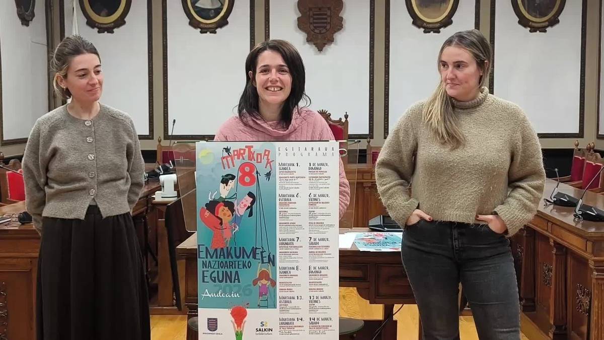 Andoainen Martxoak8ko egitarauaren aurkezpena