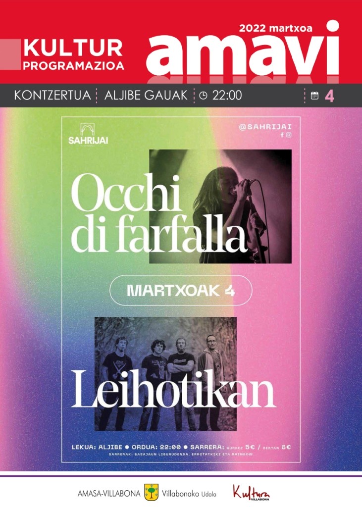 Martxoko kultur egitaraua, Amasa-Villabonan