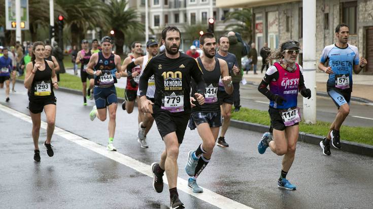 Aiztondoko korrikalarien emaitzak, Behobia-Donostia lasterketan