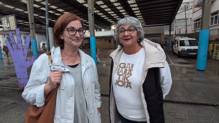 Plaza dantzak Andoainen: Lurdes Ubillos eta Belen Ugartemendia antolatzaileak