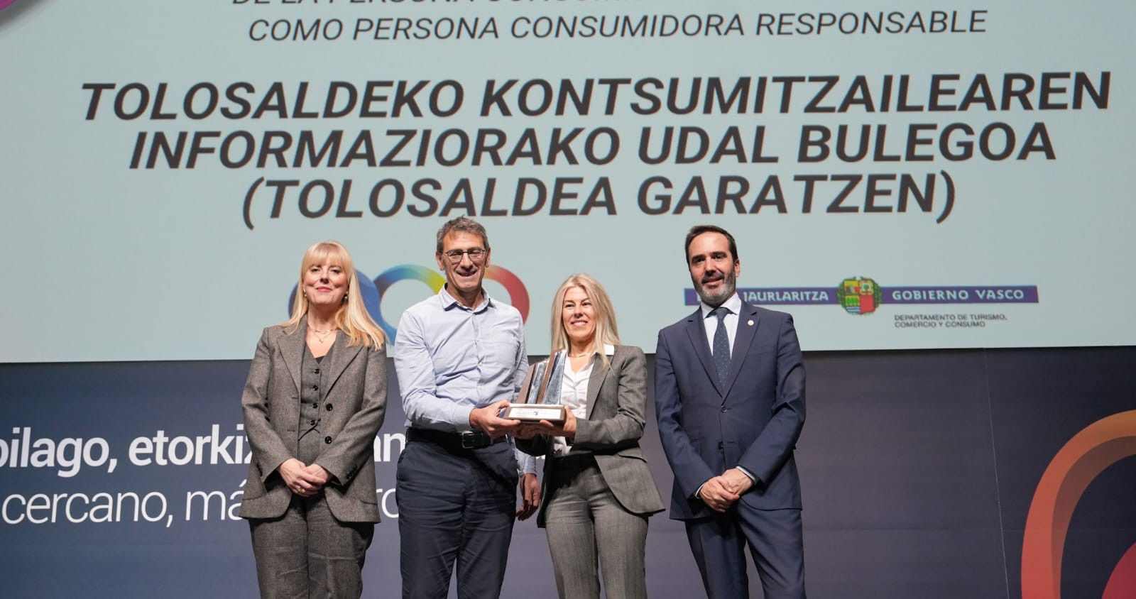 Tolosaldeko KIUB Saritua 2025eko Euskadi Kontsumo Sarietan