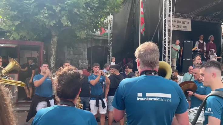Santioak, txupinazoaren ostean