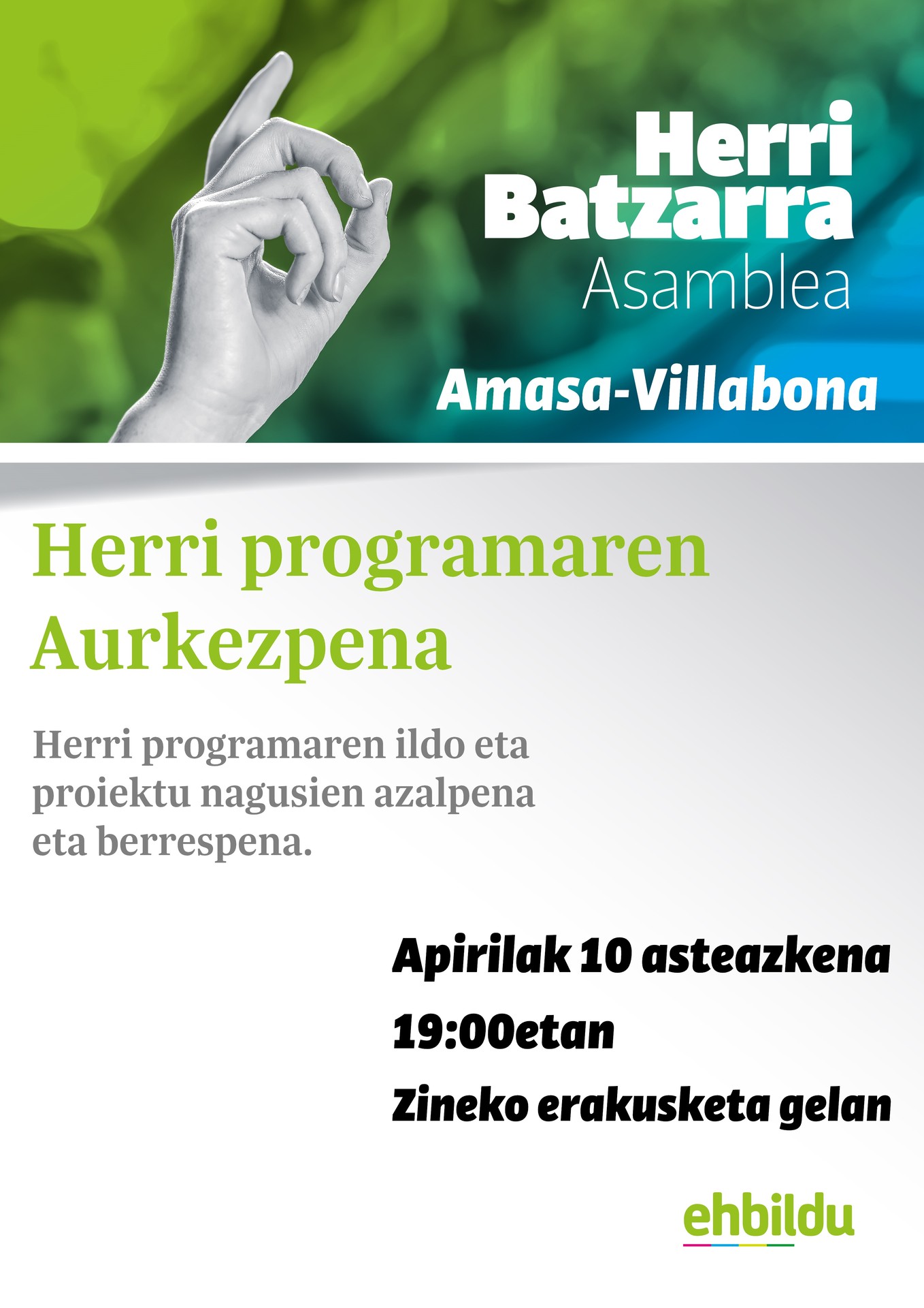 EH Bilduren herri programaren azalpena