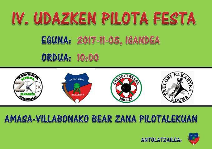 IV. Udazken festa igandean Bearzana pilotalekuan