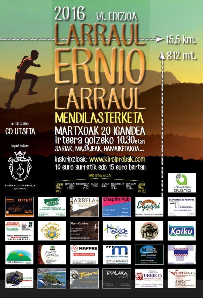 VI. Larraul-Ernio-Larraul lasterketa, martxoaren 20an
