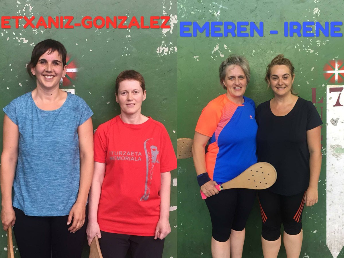 Emakumezkoen pala txapelketako finalak jokatuko dira arratsaldean