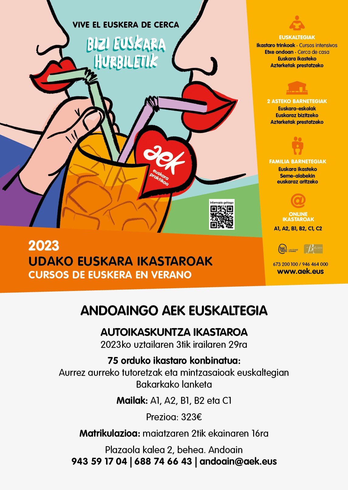 2023ko udako euskara ikastaroak