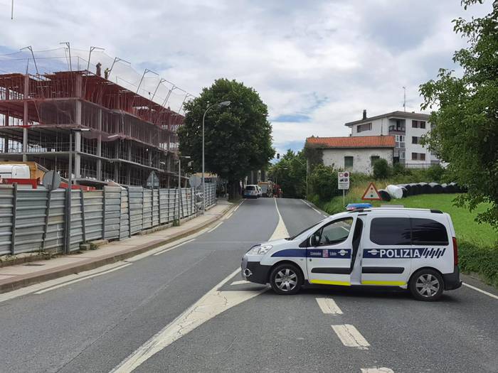 Ermotegin eraikitzen ari diren lanak medio, gas isuria izan da Urnietan