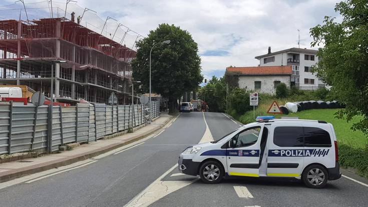 Ermotegin eraikitzen ari diren lanak medio, gas isuria izan da Urnietan