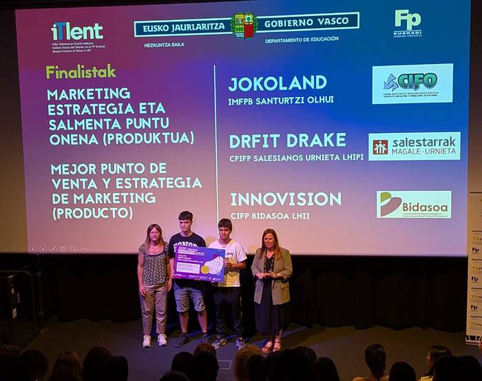 Urnietako Salestar ikastetxea, Lanbide Heziketako Ekintzailetzaren mailarik gorenean Euskadi 2025ean