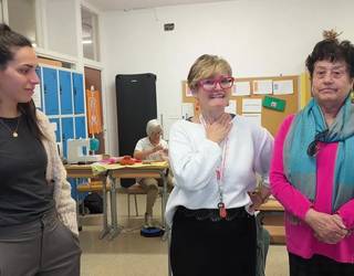 Leizaran Institutuan, Arreta zikloko ikasleak joskintza tailerrean jostunekin