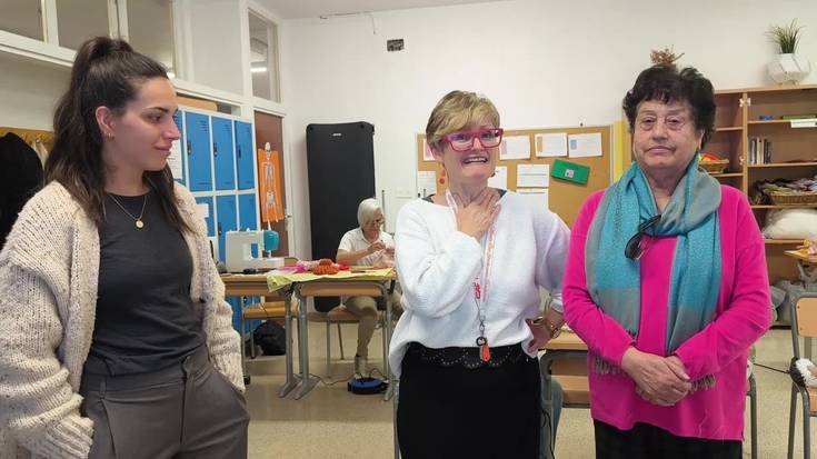 Leizaran Institutuan, Arreta zikloko ikasleak joskintza tailerrean jostunekin